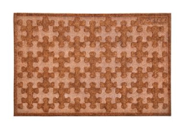 Коврик рельефный Greek 40*60 см коричневый VORTEX 20103